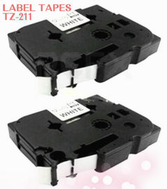 兄弟の白いラベル テープ 6mm x 8m TZe-211 の多用性がある TZ-211 P 接触黒