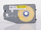 ワイヤー印ラベル メーカー テープは産業カスタマイズされる、黄色薄板にしました
