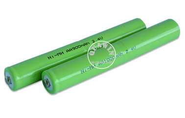 ポリ塩化ビニールの収縮の管との強力な Nimh 電池のパック 2.4V AA 900mAh