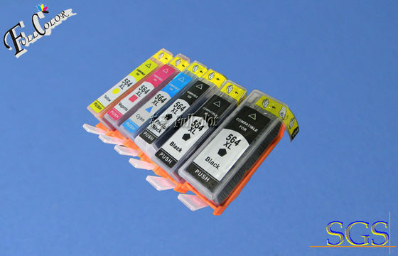 HP 564 のインクジェット カートリッジのための新しい破片が付いている 5 つの色のプラスチック多用性がある印刷インキのカートリッジ