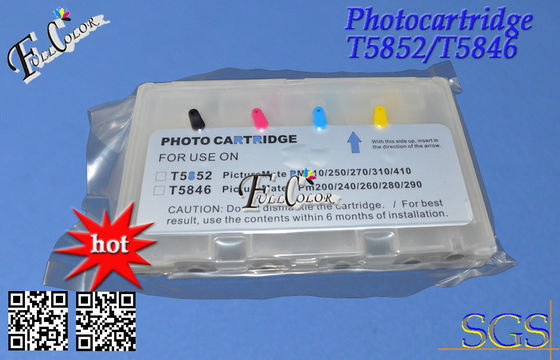Epson の空の詰め替え式のインク カートリッジ T5846 t5852 K C M Y 4 色