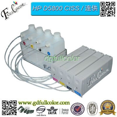 DIY HP81 CISS 多用性がある HP Designjet D5800 プリンター BK C M Y 連続的なインク供給方式