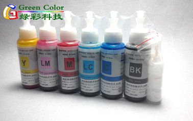 黒く黄色い色の epson L100/L101 のための 200ml 500ml の規範の染料インクは決して詰りません